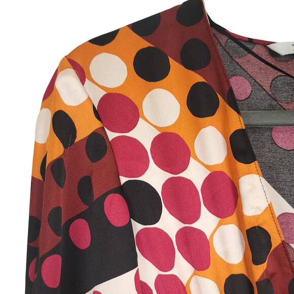 ZARA Dot Matrix Multicolor Print Midi Long Dress, Size: XS - Picture 14 of 16